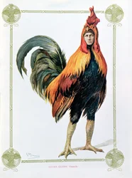 Edmond Rostand（1868-1918）による「Chantecler」のLucien Guitry（1860-1925）